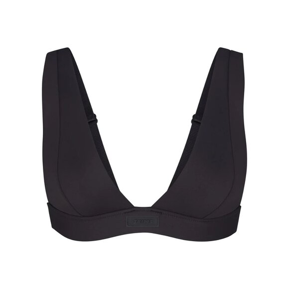 SKIMS Signature Swim Plunge Bikini Top - Onyx XL - Picture 5 of 5